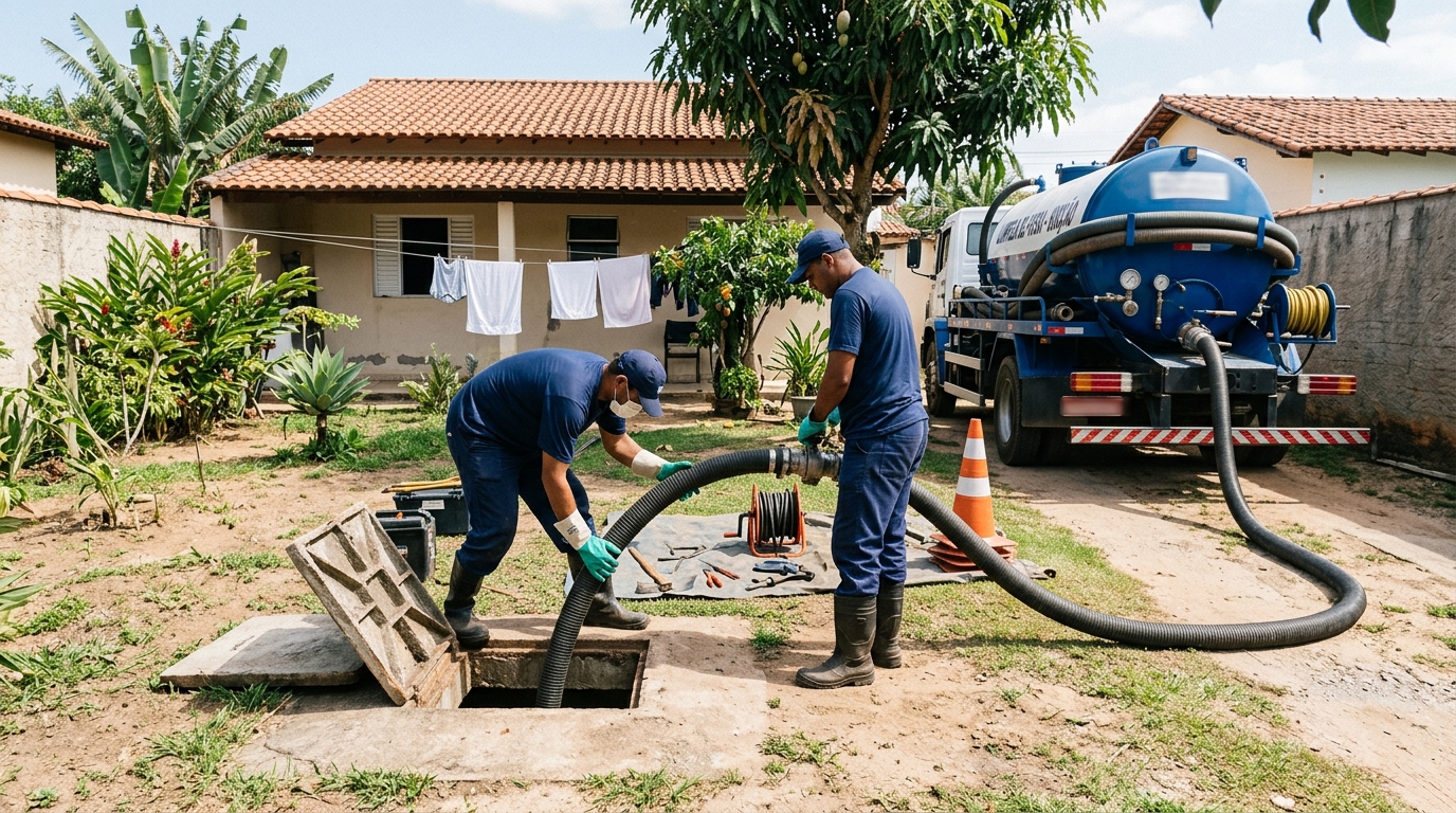 Limpeza de fossa séptica em Belém-PA