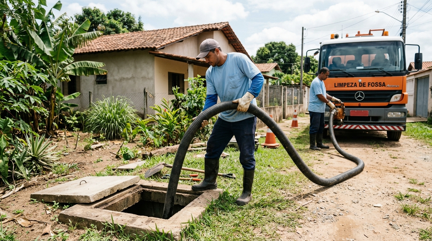 Higienização de fossa residencial em Belém-PA